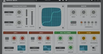 Thumbnail for: Wave Box by AudioThing, a dynamic dual waveshaper capable of both symmetrical and asymmetrical distortion, is now 61% off!