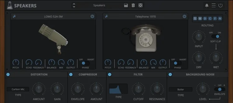 Thumbnail for: "Speakers" by AudioThing — Speaker and Microphone Emulation Plugin Now 40% Off/Deals
