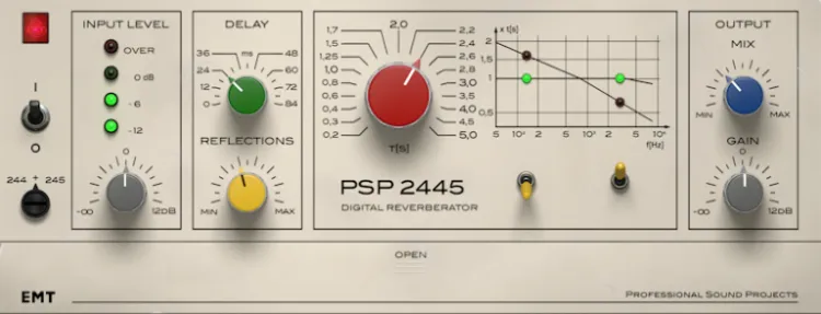 Thumbnail for: PSP Audioware’s PSP 2445 EMT — A Digital Reverb Plugin Emulating the EMT 244/245 — Now 80% OFF!