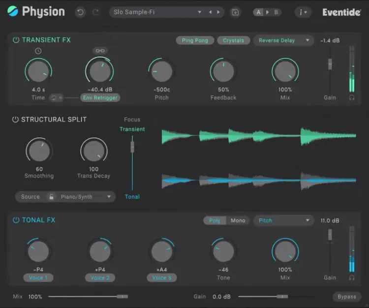 Thumbnail for: Eventide "Physion Mk II" Offers 72% OFF – Separate and Process Transient and Tonal Elements Individually!