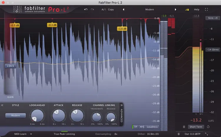 Thumbnail for: FabFilter Pro-L 2: Limiter Plugin with 8 Limiting Algorithms — Now 30% Off!