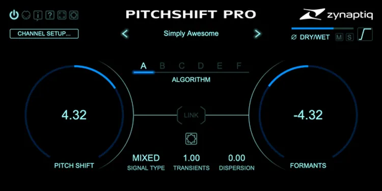 Thumbnail for: Zynaptiq “PITCHSHIFT PRO” — The Ultimate Pitch Shifting Plugin for Music Production, Sound Design & Post-Production — Now 44% Off!
