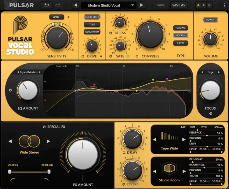 Thumbnail for: Pulsar Vocal Studio: All-in-One Vocal Mixing Solution with Hundreds of Presets in Just Two Clicks