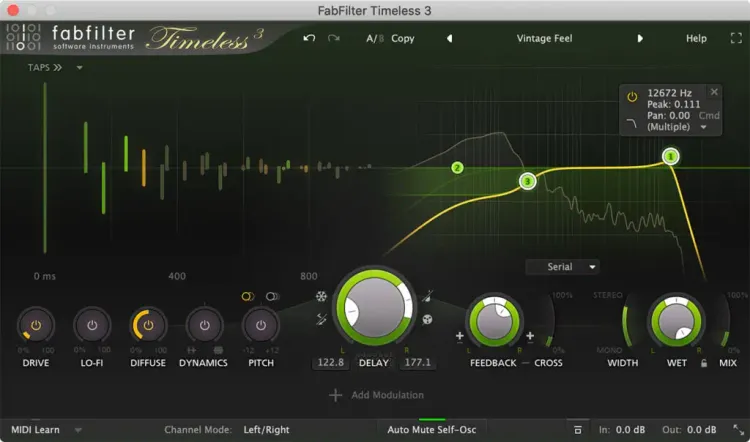 Thumbnail for: "Timeless 3" by FabFilter – A Versatile Vintage-Style Tape Delay Plugin Now 33% Off!