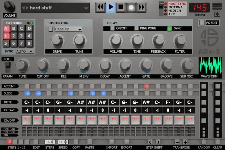 Thumbnail for: Audio Blast “Abx3”, designed as a modern homage to the TB-303, is now 85% off