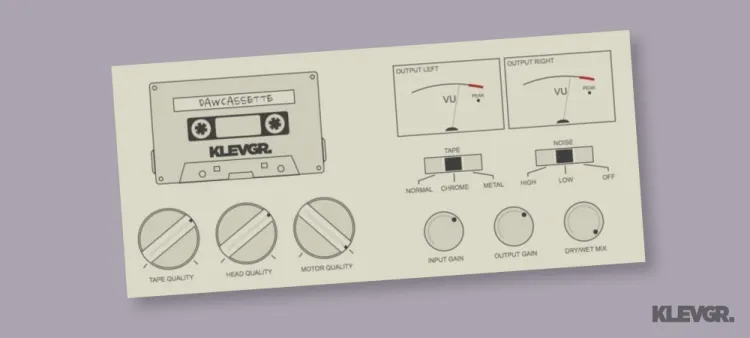 Thumbnail for: DAW Cassette by Klevgrand – 3 Classic Tape Modes, Now 54% Off!