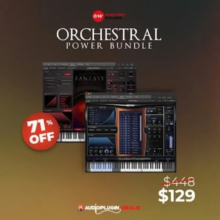 Thumbnail for: EastWest Orchestral Power Bundle: A Powerful Fusion of Traditional Orchestral Excellence and Unique World Instruments — Now 71% Off!