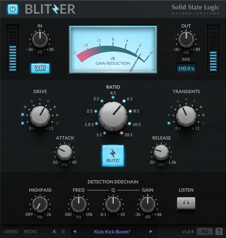 Thumbnail for: “SSL Blitzer: Multi-Character Compressor Inspired by Classic Hardware like the 1176 and LA-2A — Now 66% Off!”