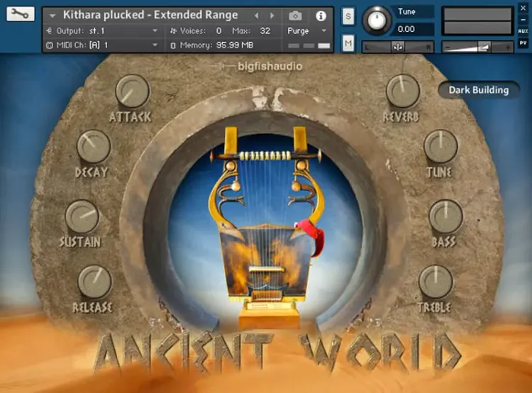 Thumbnail for: Cinematic Kontakt Library “Ancient World: Instruments of Antiquity” by Big Fish Audio Now 50% Off/Deals