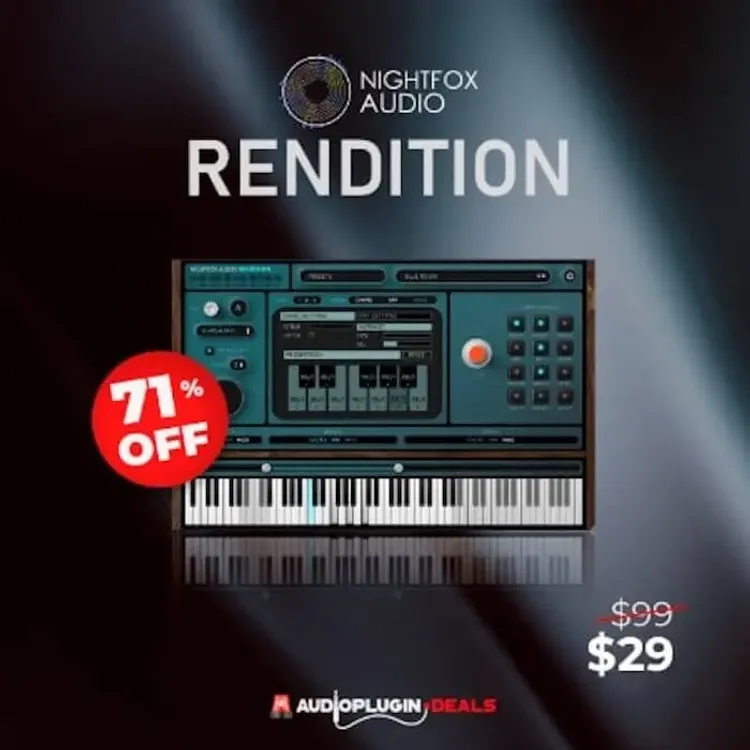 Thumbnail for: Play Complex MIDI Ideas Effortlessly with Infinite Customization: Nightfox Audio "Rendition" Now 71% OFF!/Deals