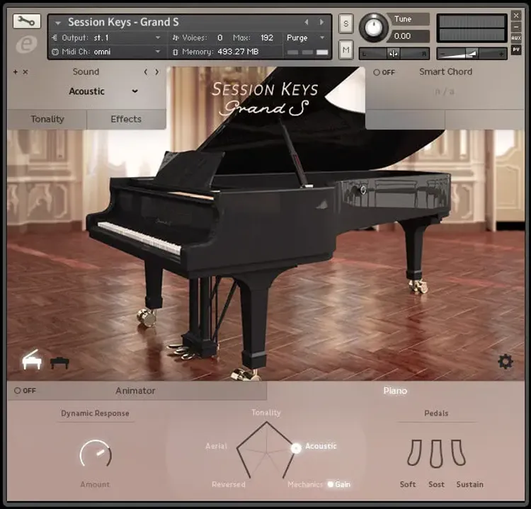 Thumbnail for: "e-instruments Session Keys Grand S — Steinway D Concert Grand Piano Virtual Instrument Now 50% Off!"