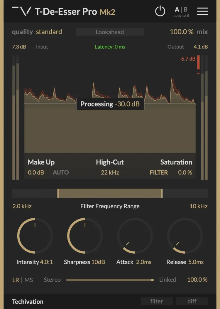 Thumbnail for: "Techivation Releases T-De-Esser Pro Mk2 – Go Beyond Limits for a Bright, Clean, and Harshness-Free Sound"