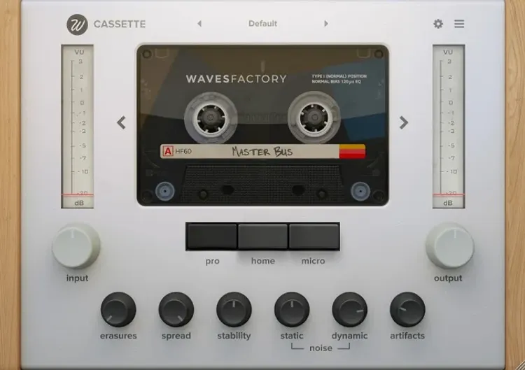 Thumbnail for: “Cassette” by Wavesfactory — 50% Off This Vintage Tape Deck Emulation Plugin!